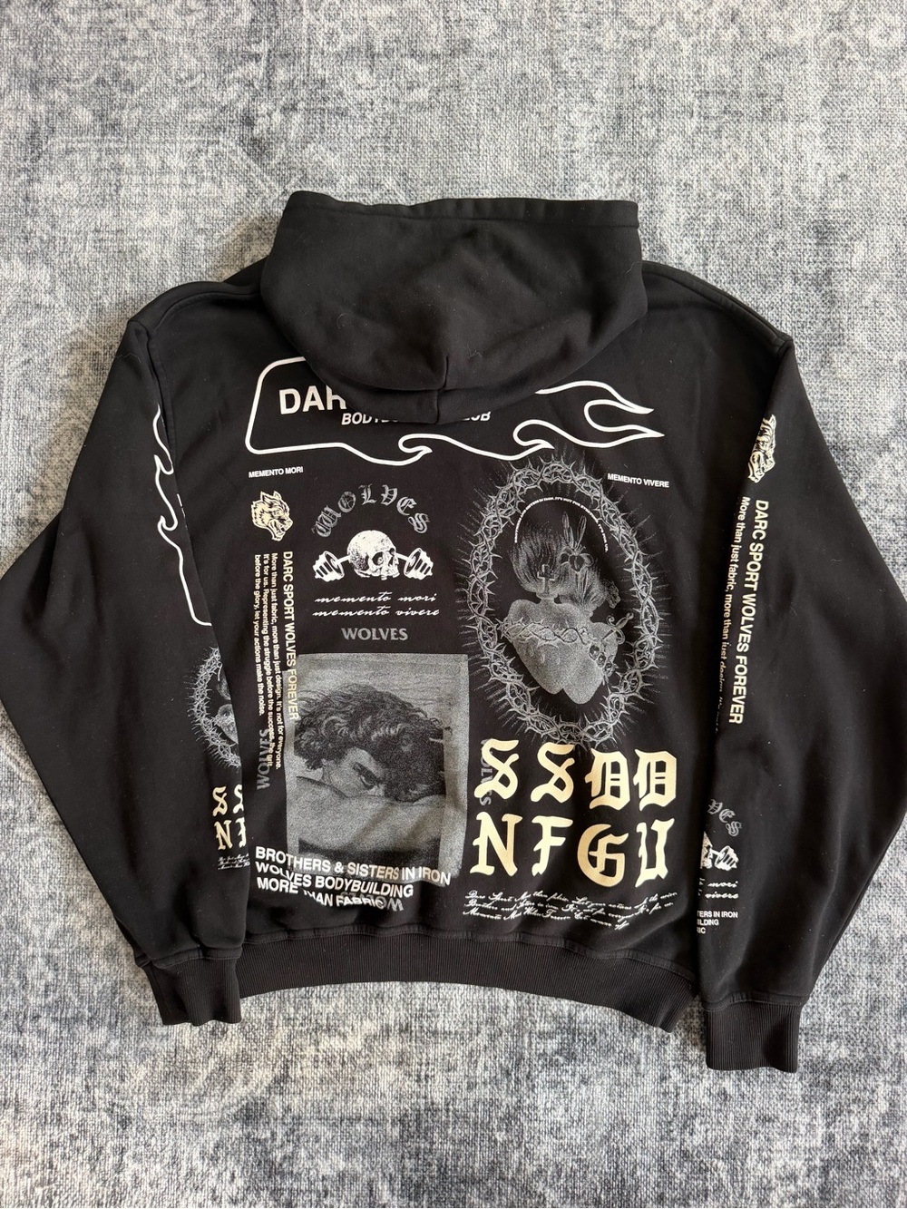 Darc Sport Fallen Angel Hoodie Black Size M Limited Edition 1475/2000
